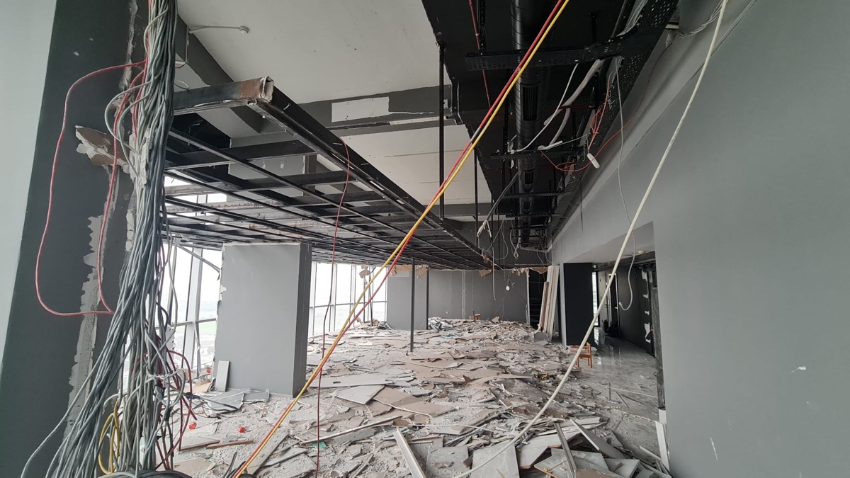 Terrace renovation preparation