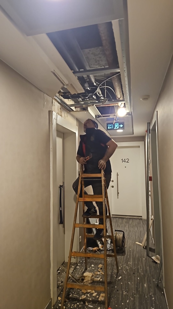 Ceiling maintenance